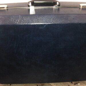 American Tourister Travel Suitcase With Keys/Navy Blue/360 Wheels/Vintage